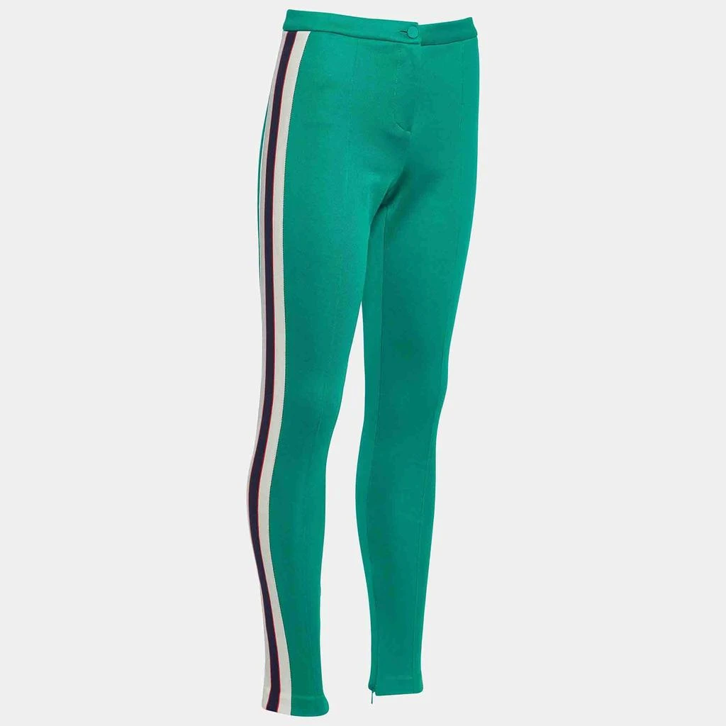 Gucci Gucci Green Tech-jersey Side Stripe Stirrup Leggings XS 2