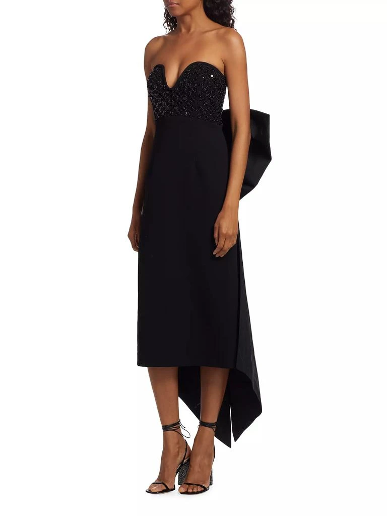 Rebecca Vallance Marie Embellished Bow Midi-Dress 4