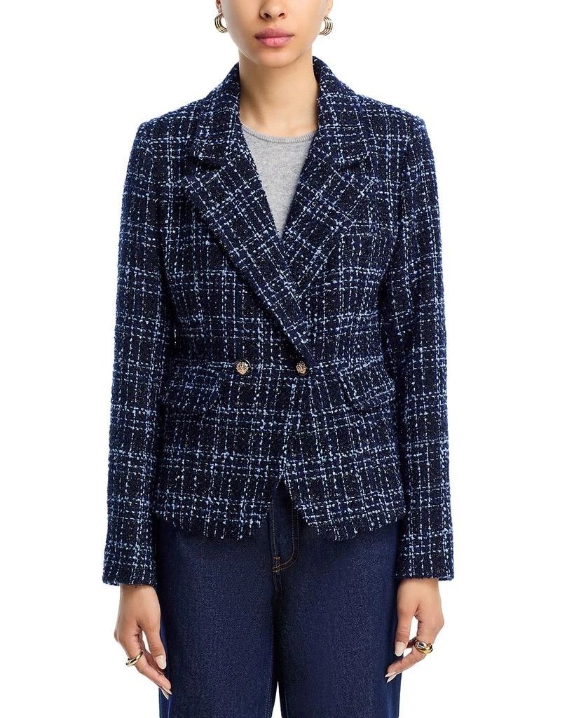 AQUA Tweed Double Breasted Blazer - Exclusive 3
