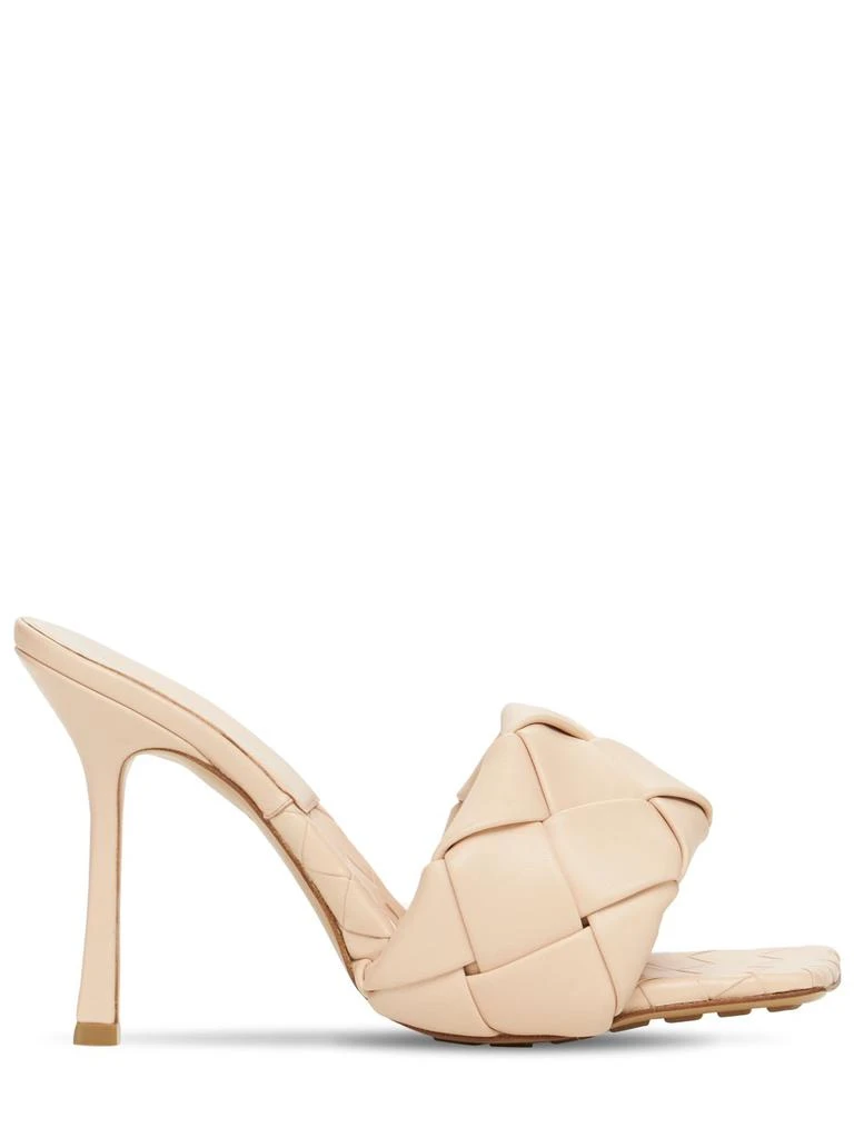 Bottega Veneta 90mm Lido Woven Leather Slide Sandals 1