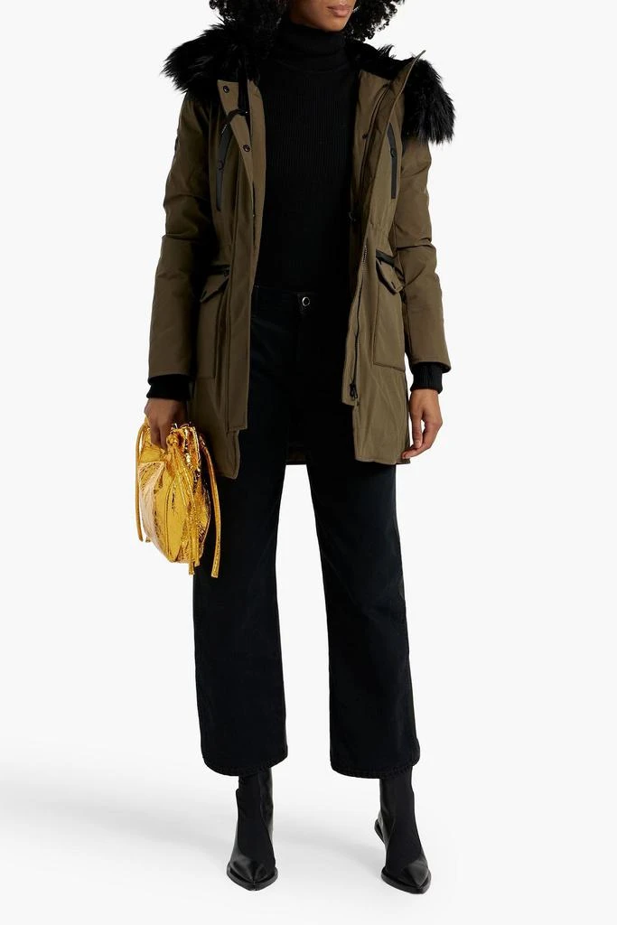 RUDSAK Plush-trimmed shell hooded down parka 2