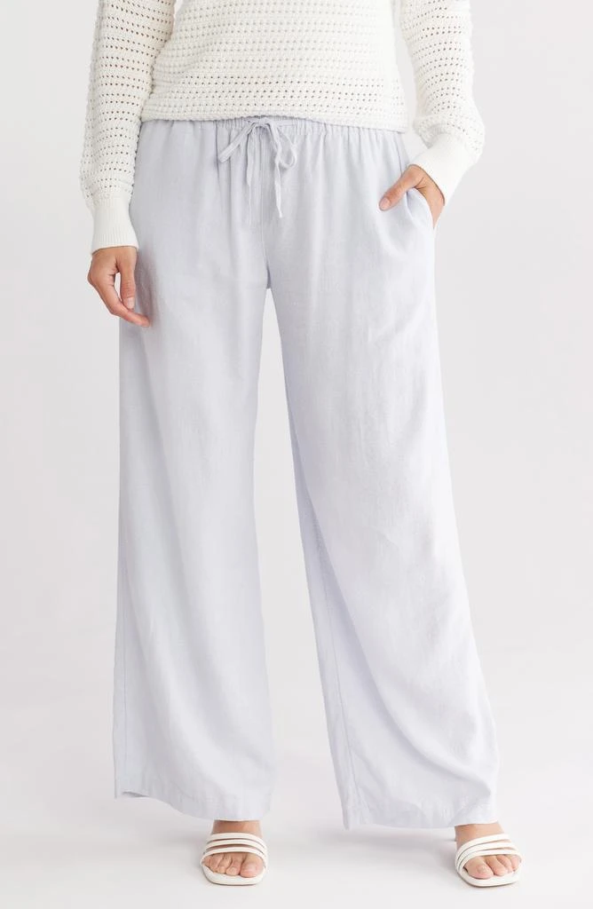 Abound Drawstring Waist Linen Blend Pants 1