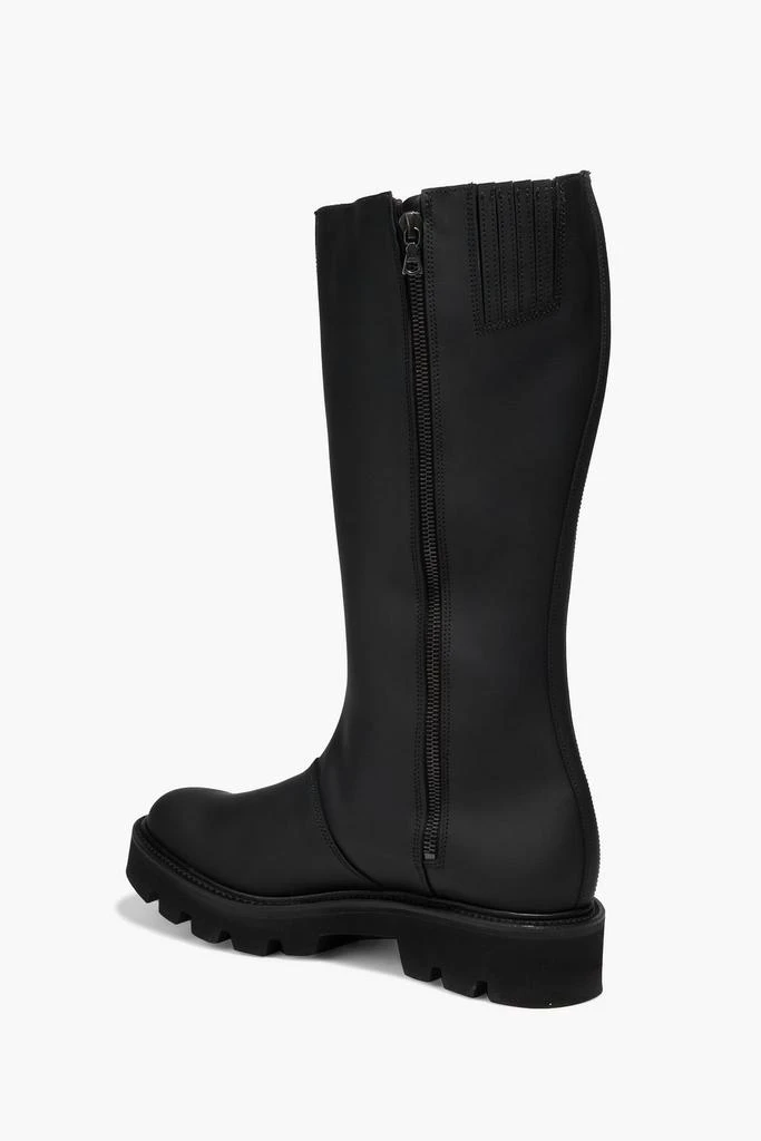 Grenson Nessa rubberized leather knee boots 3