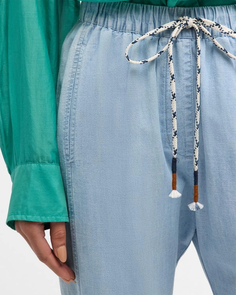 XIRENA Draper Cropped Cotton Denim Pants 5