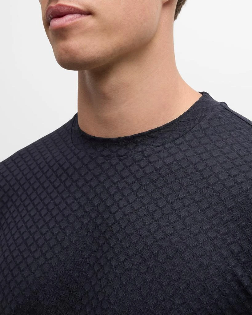 Emporio Armani Men's Cotton Tonal Diamond Crewneck T-Shirt 7