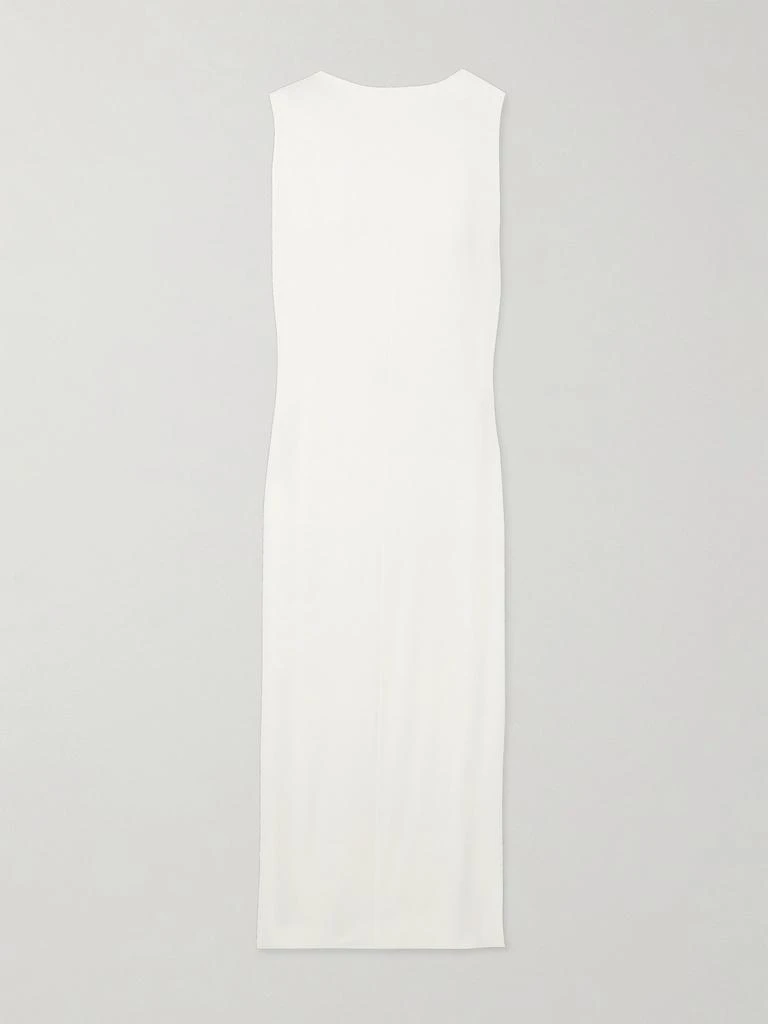 Jacquemus Capa 垂坠露背罗纹平纹布超长连衣裙 1