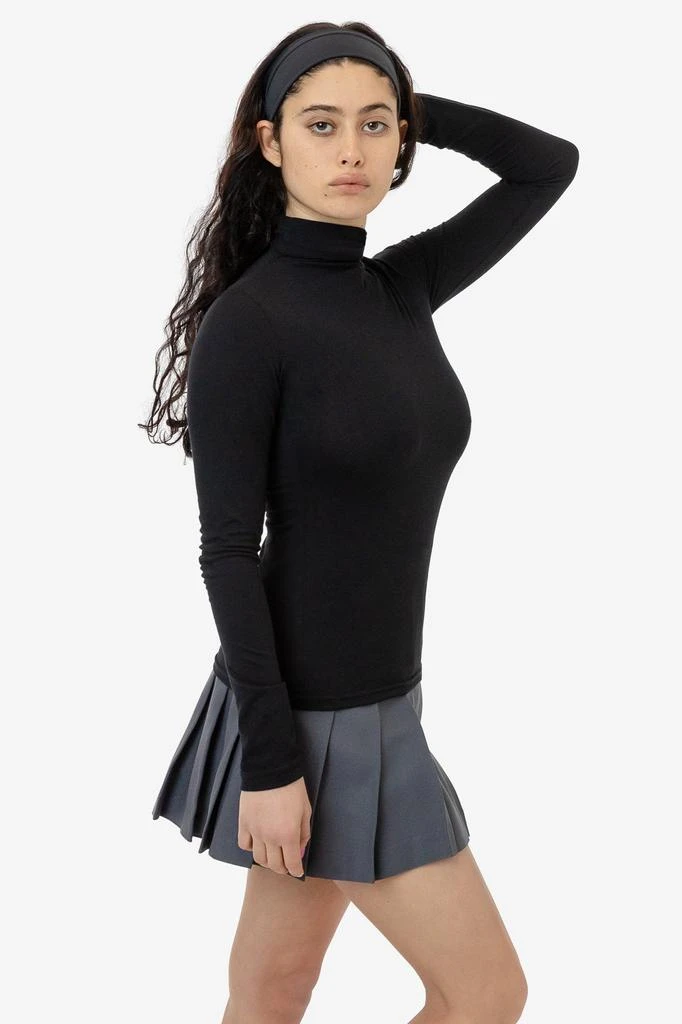 Los Angeles Apparel FF306 - 50/50 Poly Cotton Mock Turtleneck 3