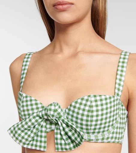 Alexandra Miro Clara gingham bikini top 4