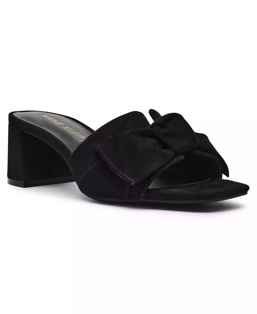 Anne Klein Women's Kizmet Knot Block Heel Dress Sandals 1