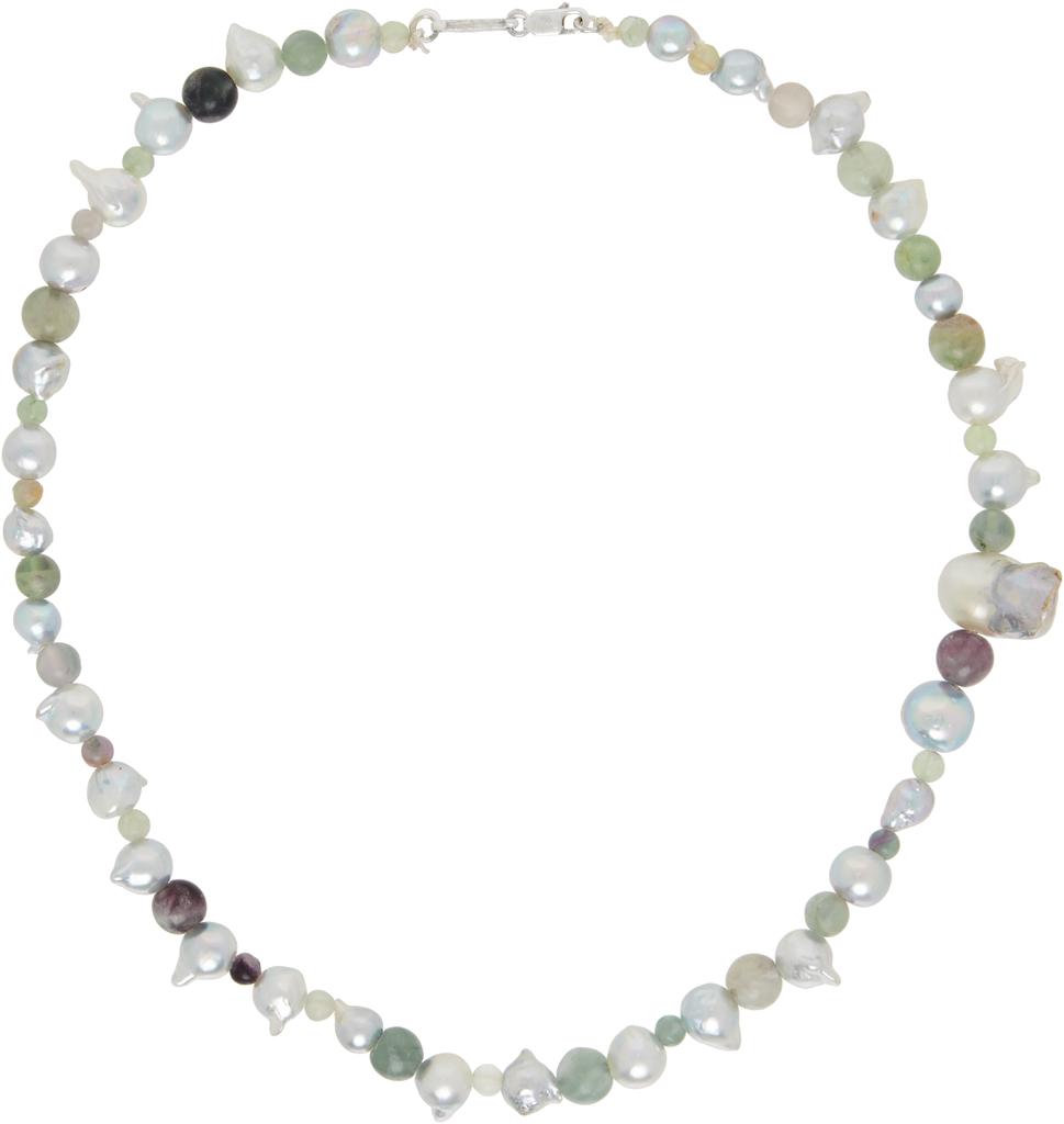Pearls Before Swine Blue & Green Baroque Pearl Necklace