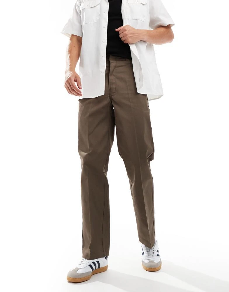 DICKIES Dickies 874 straight leg trousers in mid brown 1