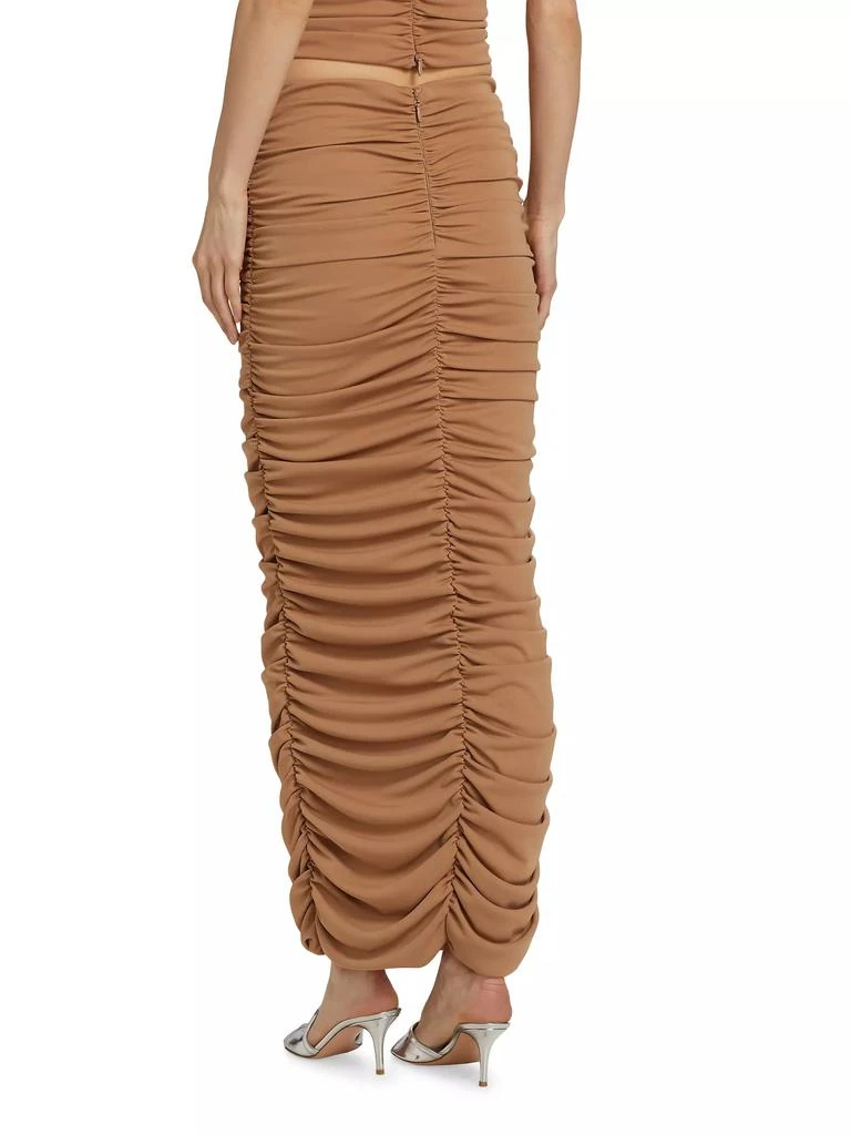 Ronny Kobo Roma Ruched Maxi Skirt 5