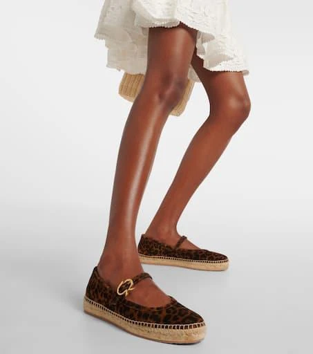 Gianvito Rossi Leopard-print suede espadrilles 4