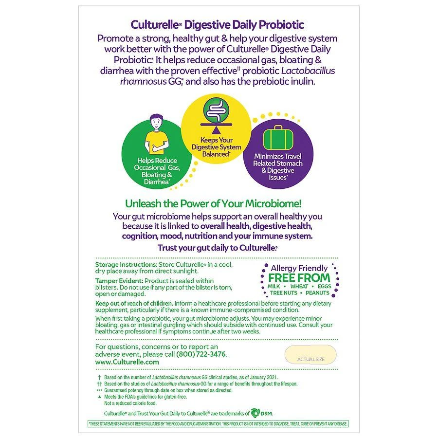 Culturelle Daily Probiotic Capsules for Men and Women 2