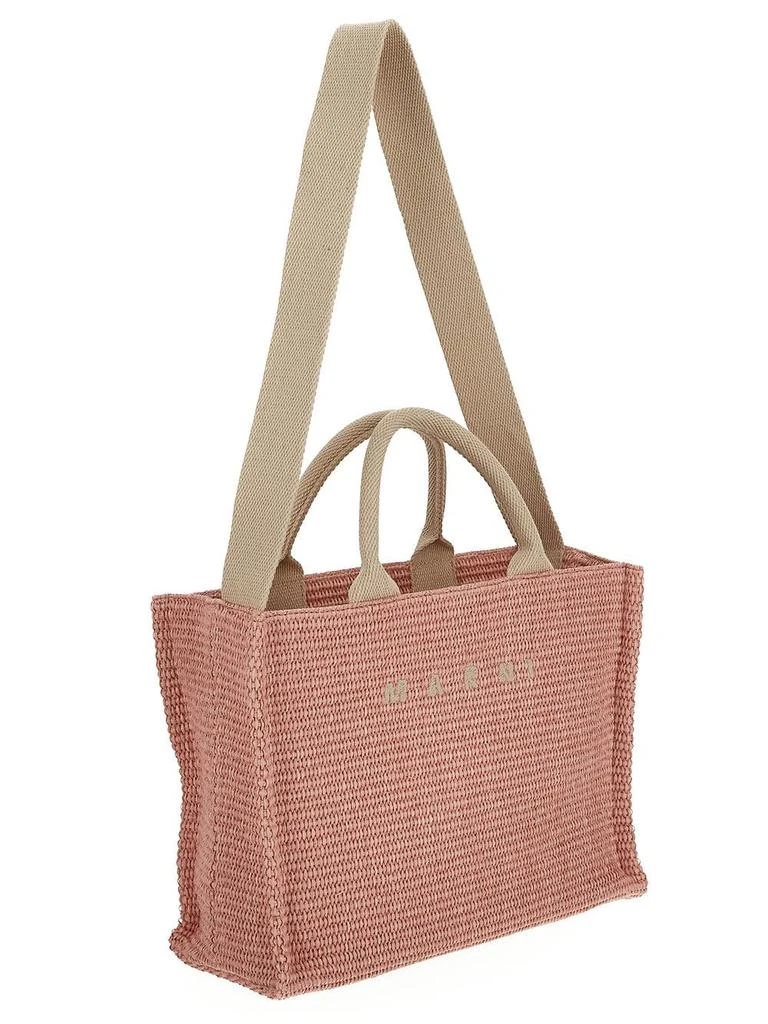 Marni Raffia Effect Small Tote Bag 2