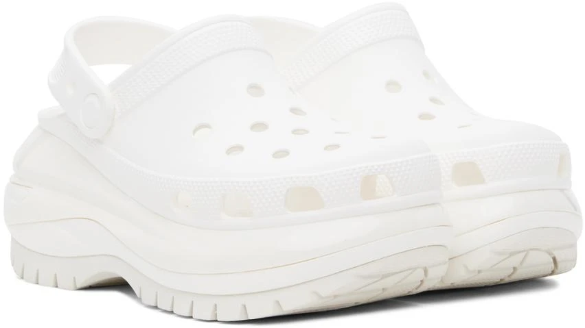 Crocs White Mega Crush Clogs 4