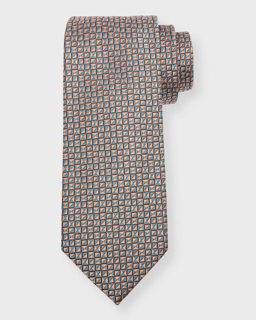 Charvet Men's Silk Micro-Geometric Tie 1