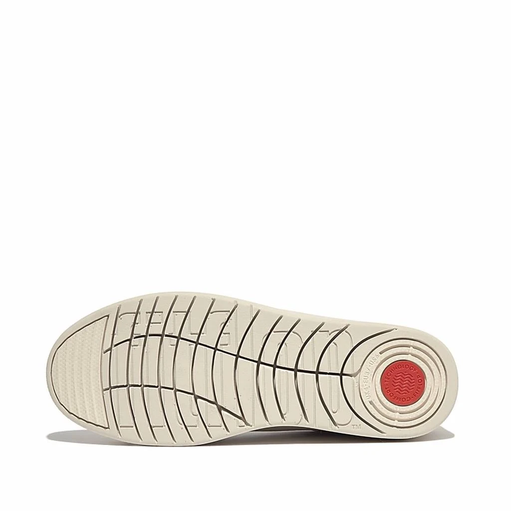 FitFlop Women's Rally Elastic Tumbled-Leather Slip-On Sneaker In Urban White 3