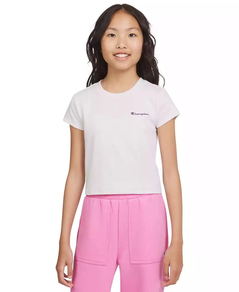 CHAMPION Big Girls Ribbed Baby Tee 1