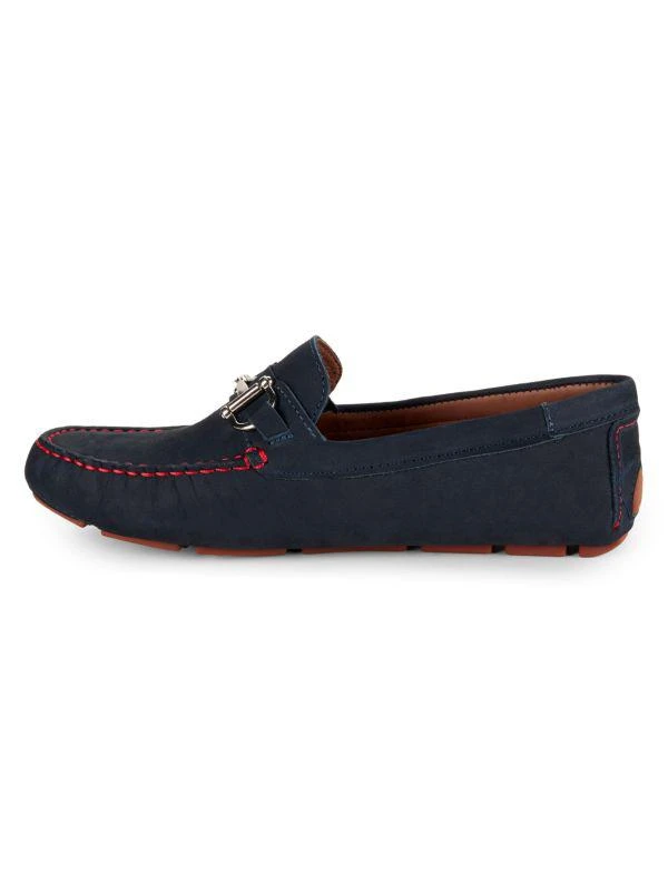 Massimo Matteo Leather Driving Bit Loafers 4