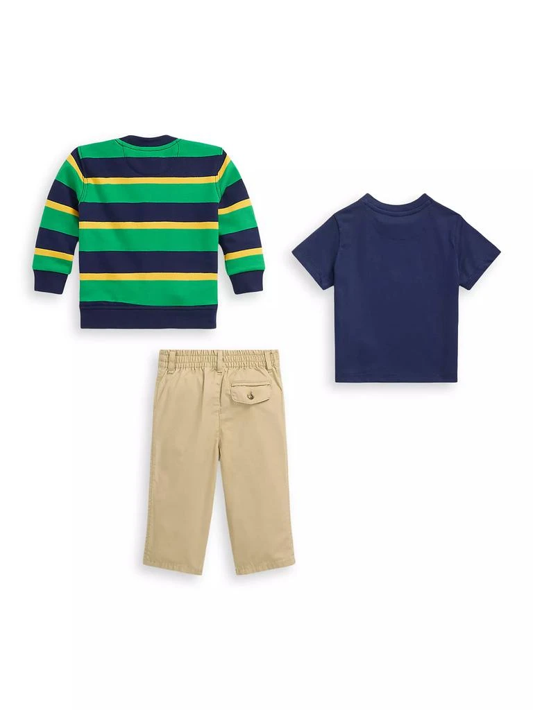 Ralph Lauren Baby Boy's 3-Piece T-Shirt, Cardigan & Pants Set 2
