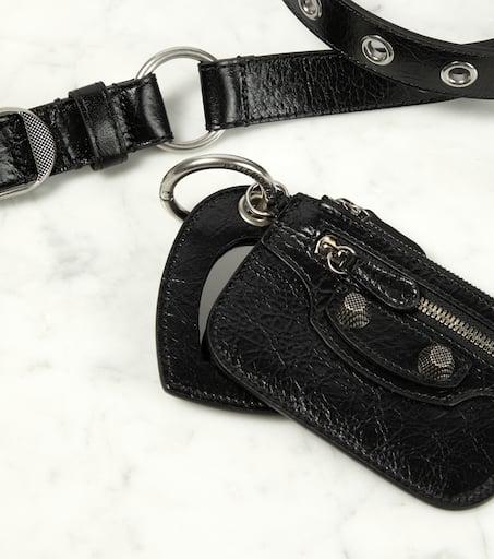 Balenciaga Le Cagole Charms leather belt - Belts - Free