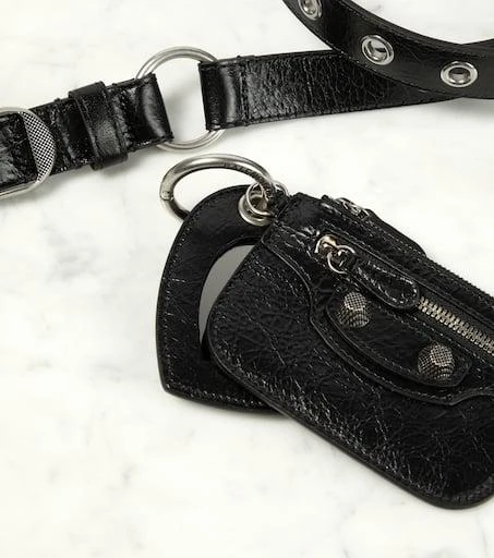 Balenciaga Le Cagole Charms leather belt 3