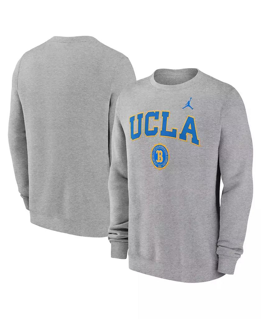Jordan Men's Heather Gray UCLA Bruins Legacy Classic Pullover Sweatshirt