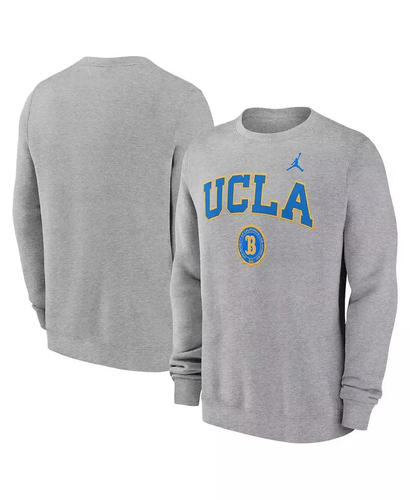 Jordan Men's Heather Gray UCLA Bruins Legacy Classic Pullover Sweatshirt 1