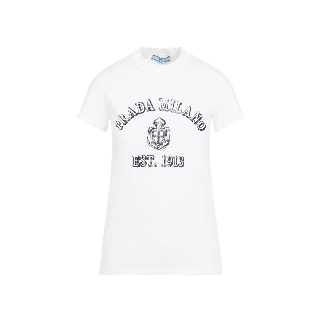 Prada Prada Logo Printed Short Sleeved T-Shirt 1