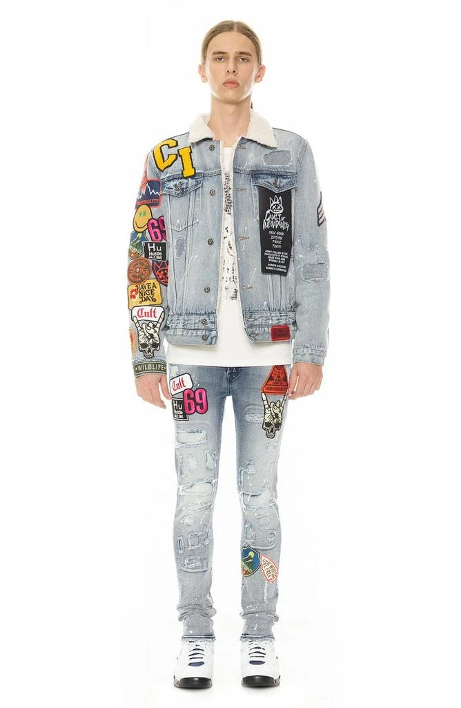 Cult Of Individuality Type III Stretch Cotton Blend Denim Trucker Jacket 4