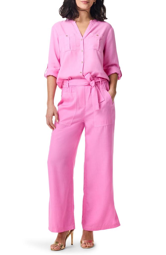 NIC+ZOE Drapey Utility Button-Up Shirt