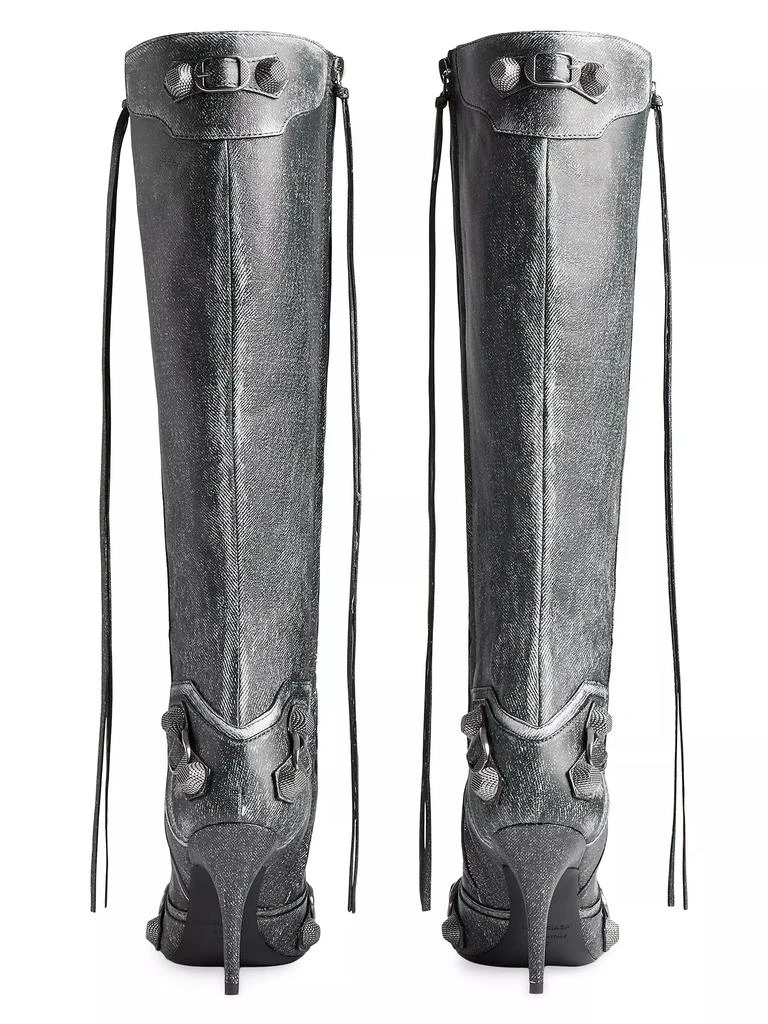 Balenciaga Cagole 90MM Boots Denim Print 3