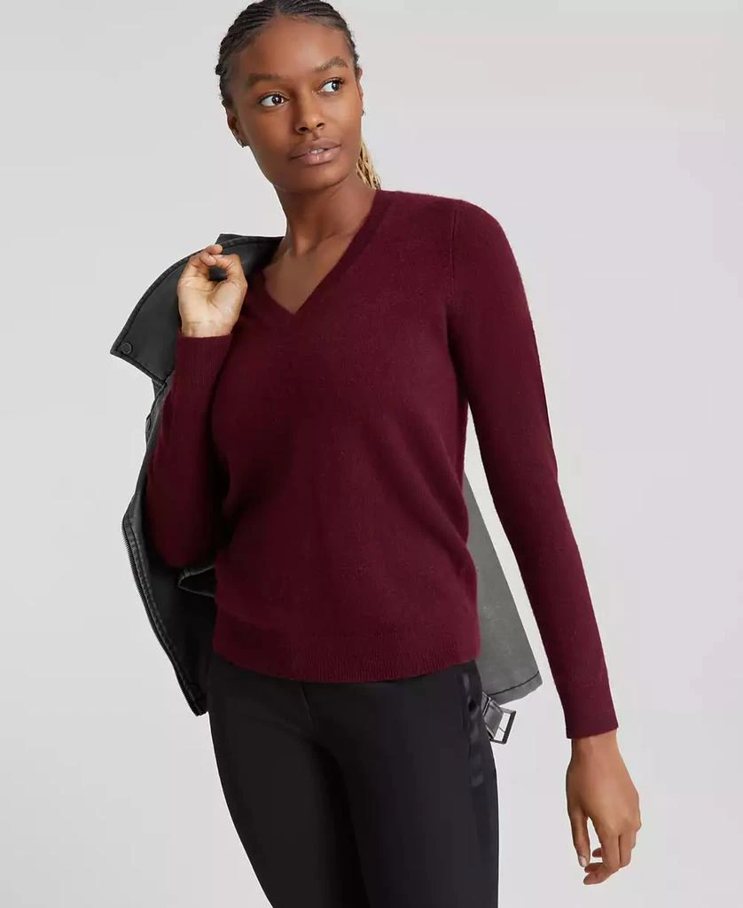 Charter Club 100% Cashmere Women's V-Neck Long-Sleeve Sweater, Created for Macy's 1