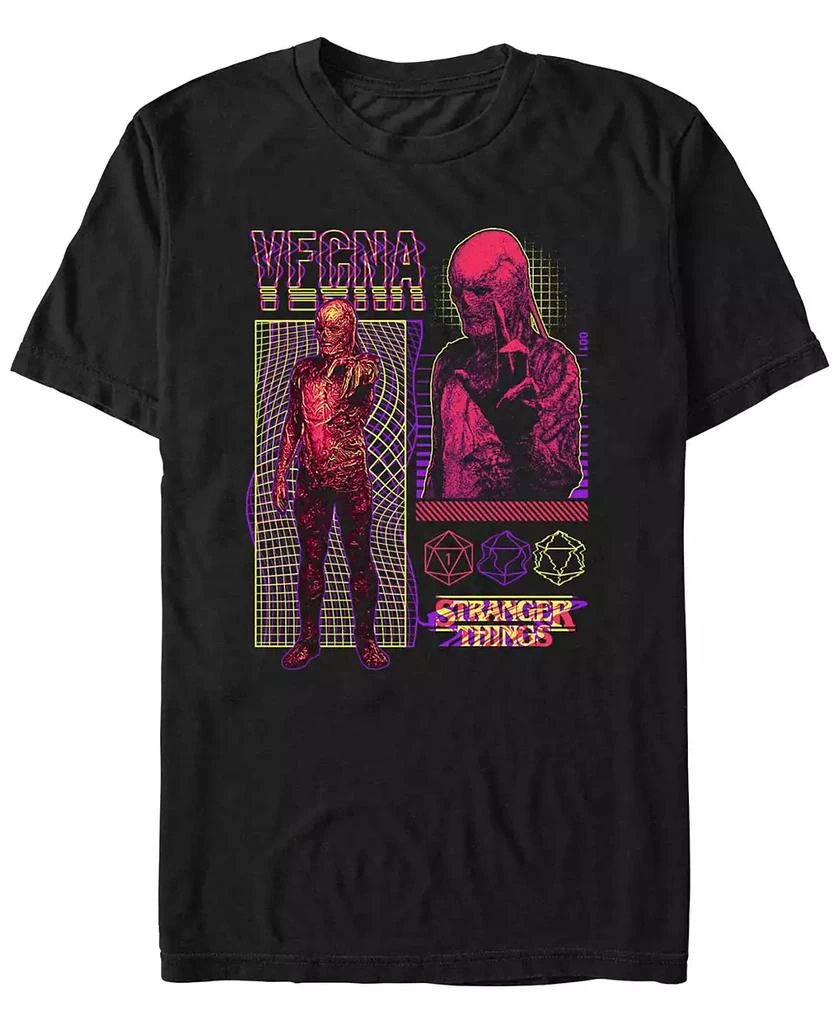 FIFTH SUN Men's Stranger Things Vecna Streetwear Infographic Short Sleeves T-shirt 1