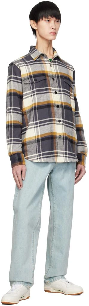 Noah Gray & Orange Heavyweight Shirt 4