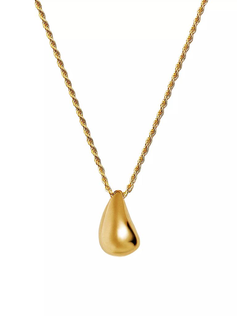 Missoma Savi x Missoma 18K-Yellow-Gold Vermeil Organic Droplet Pendant Necklace