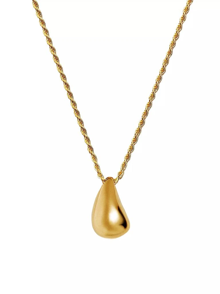 Missoma Savi x Missoma 18K-Yellow-Gold Vermeil Organic Droplet Pendant Necklace 1