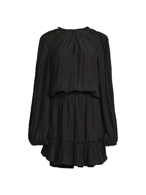 Ramy Brook Martha Cutout Tiered Mini Dress 4