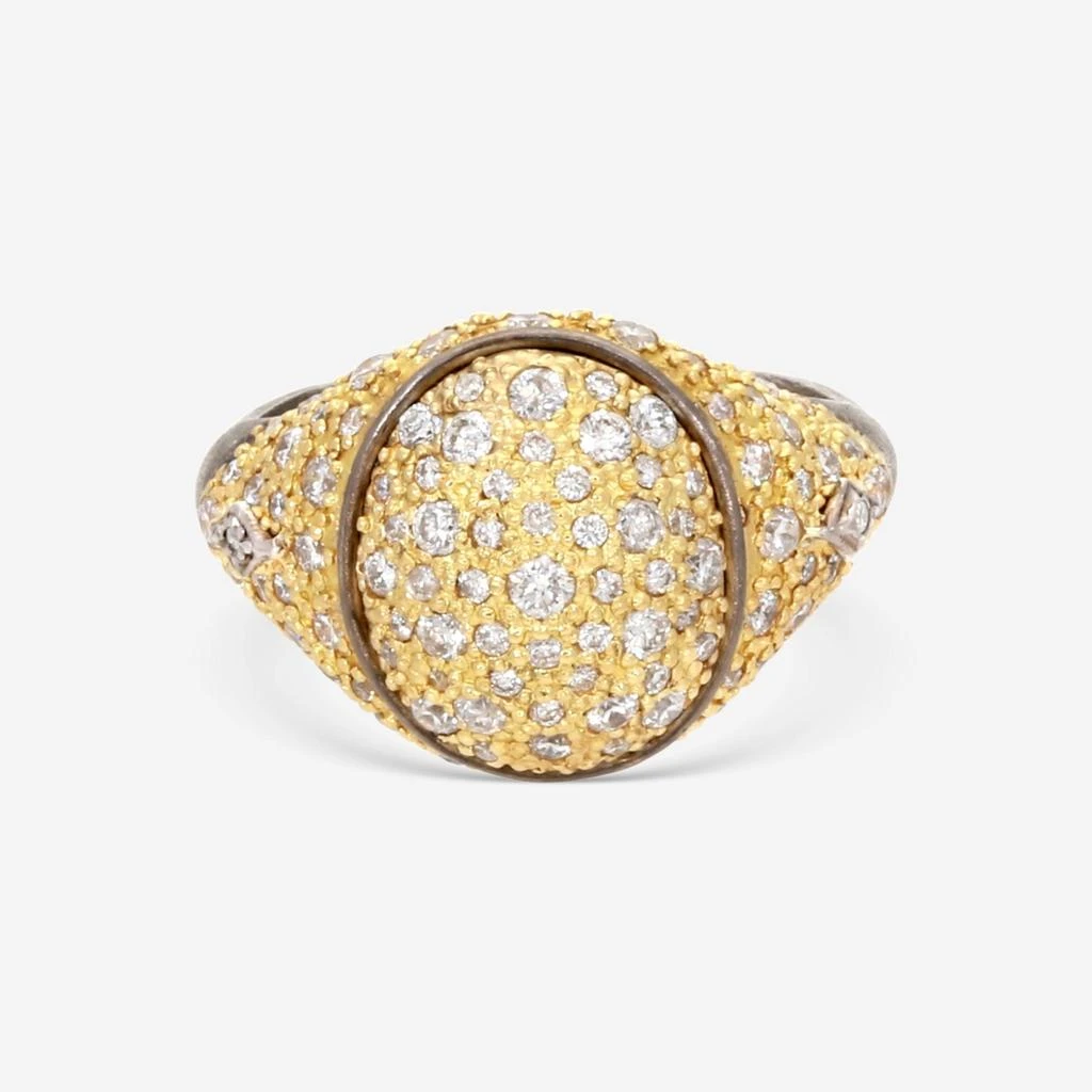 Armenta Armenta Old World 18K Yellow Gold & Blackened Sterling Silver Ring Sz. 6.5 17899 2