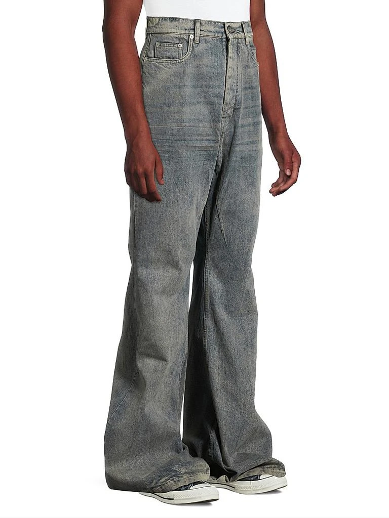 Rick Owens Bolans Faded Wide-Leg Jeans 4