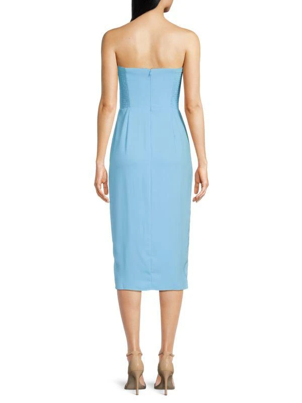 Amanda Uprichard Chamberlain Off-The-Shoulder Sheath Midi-Dress 2