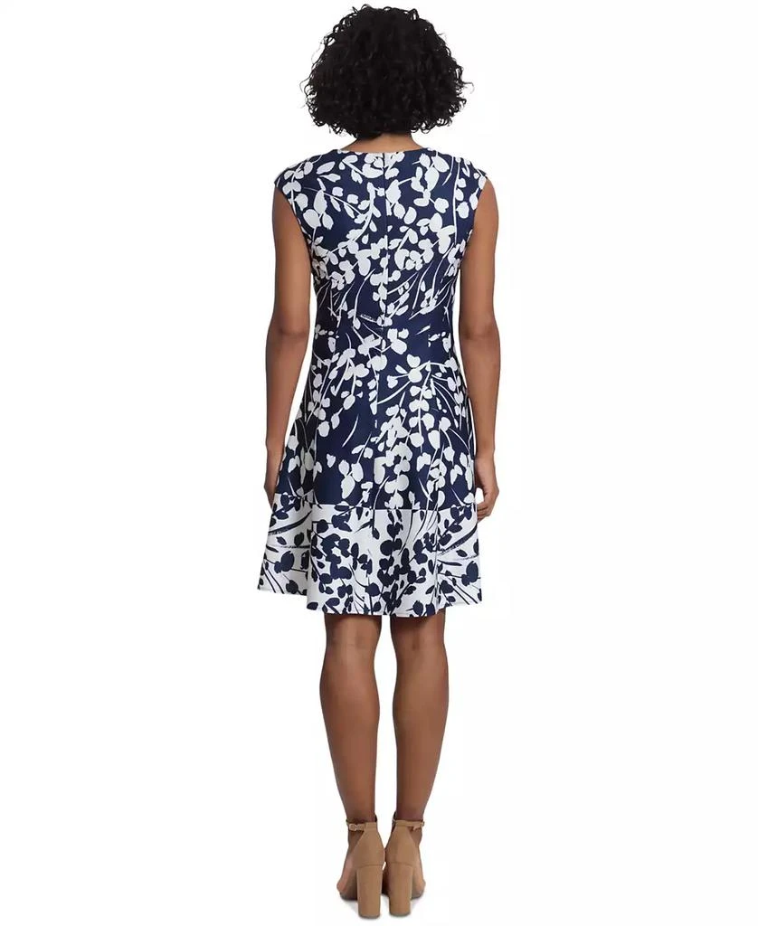 London Times Women's Floral-Print Fit & Flare Dress 5