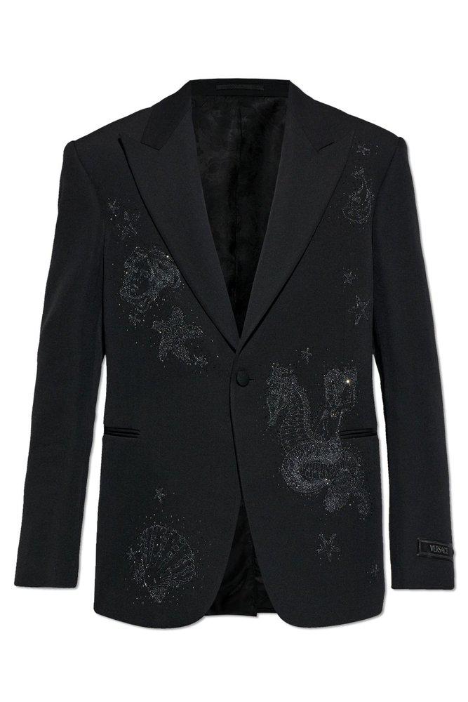 Versace Versace Embellished Single-Breasted Tailored Blazer