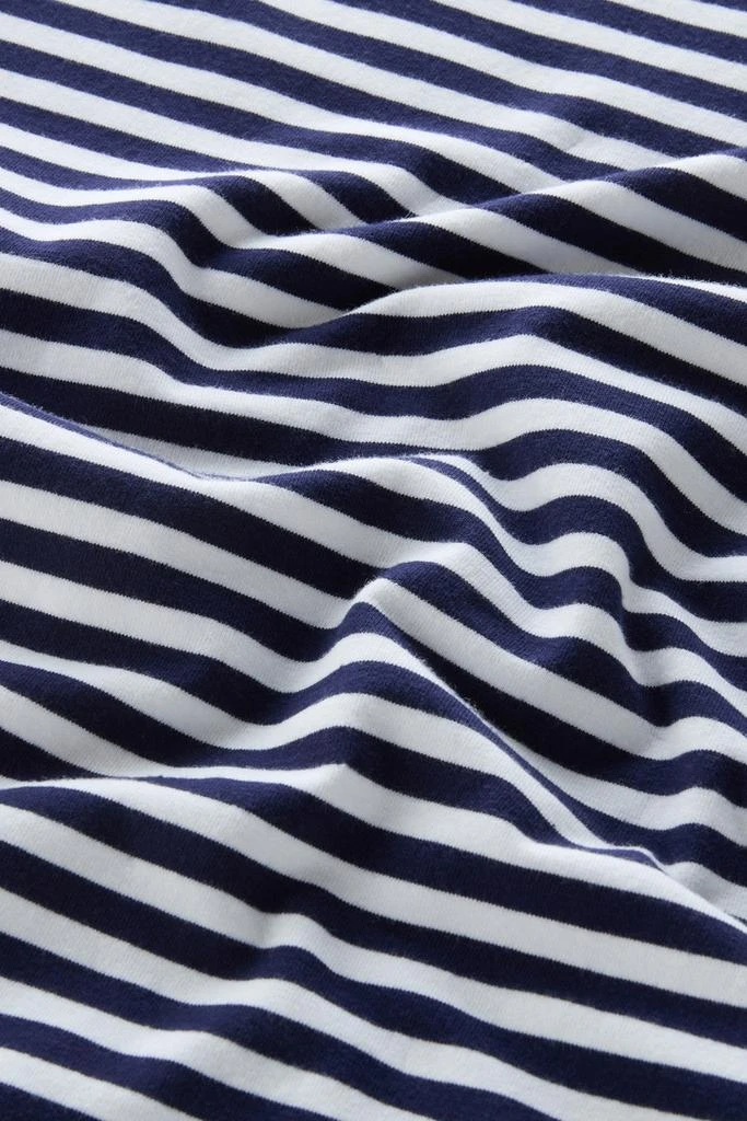 Woolrich Striped T-Shirt in Stretch Cotton Jersey - Men - Blue 3