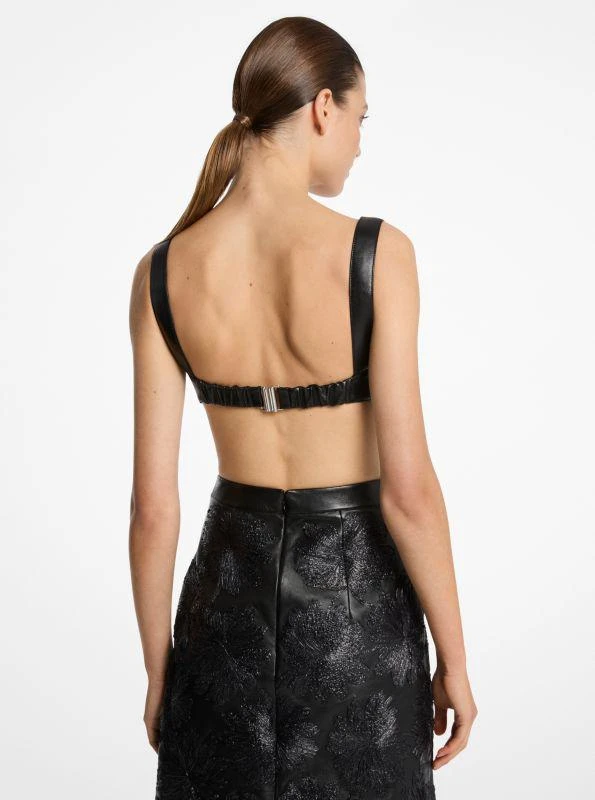 Michael Kors Plongé Leather Bra Top 2