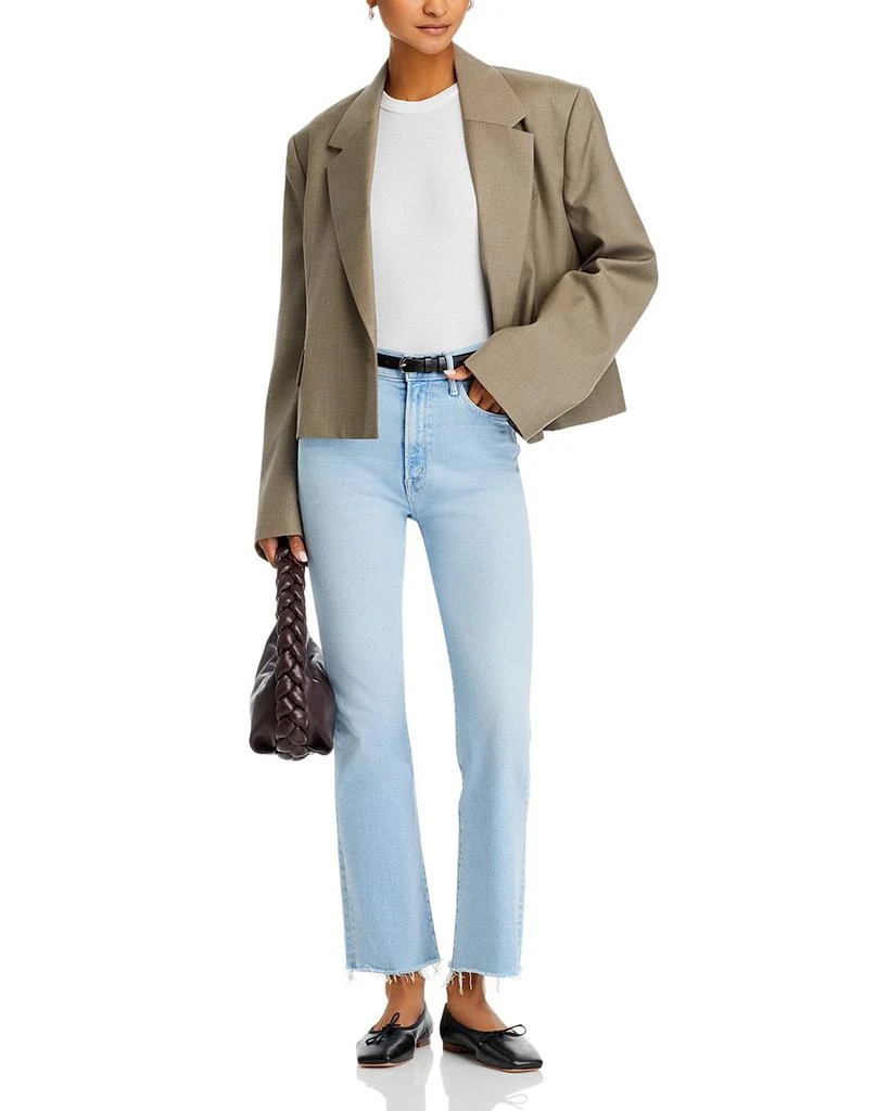 MOTHER The Hustler Fray High Rise Ankle Jeans in Ball in Your Court 2