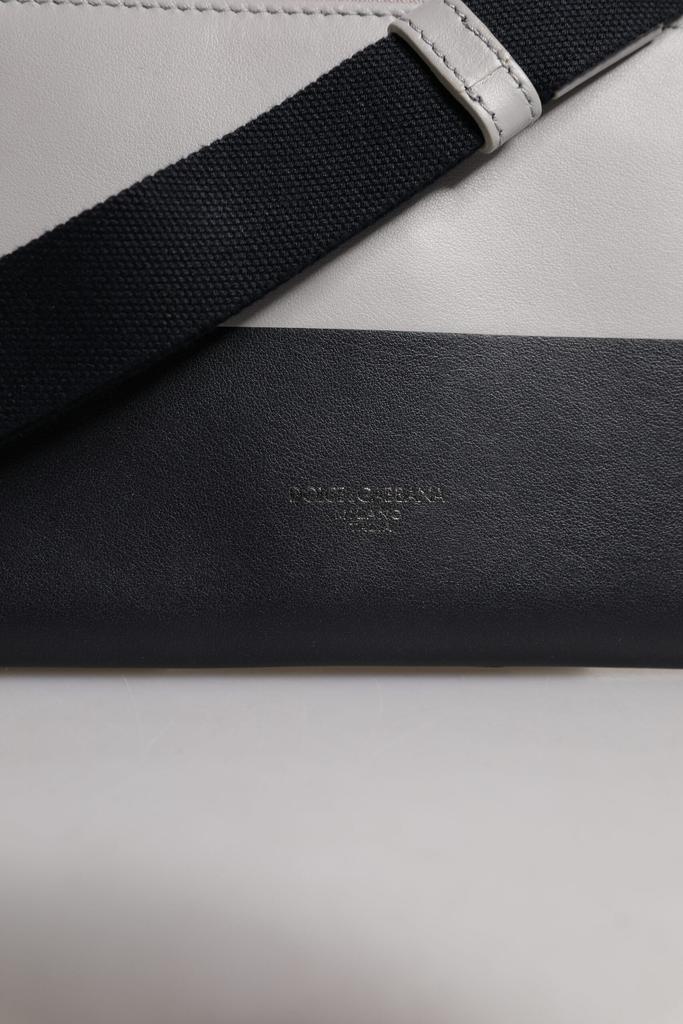 Dolce & Gabbana Leather Logo Embossed Crossbody Men's Bag