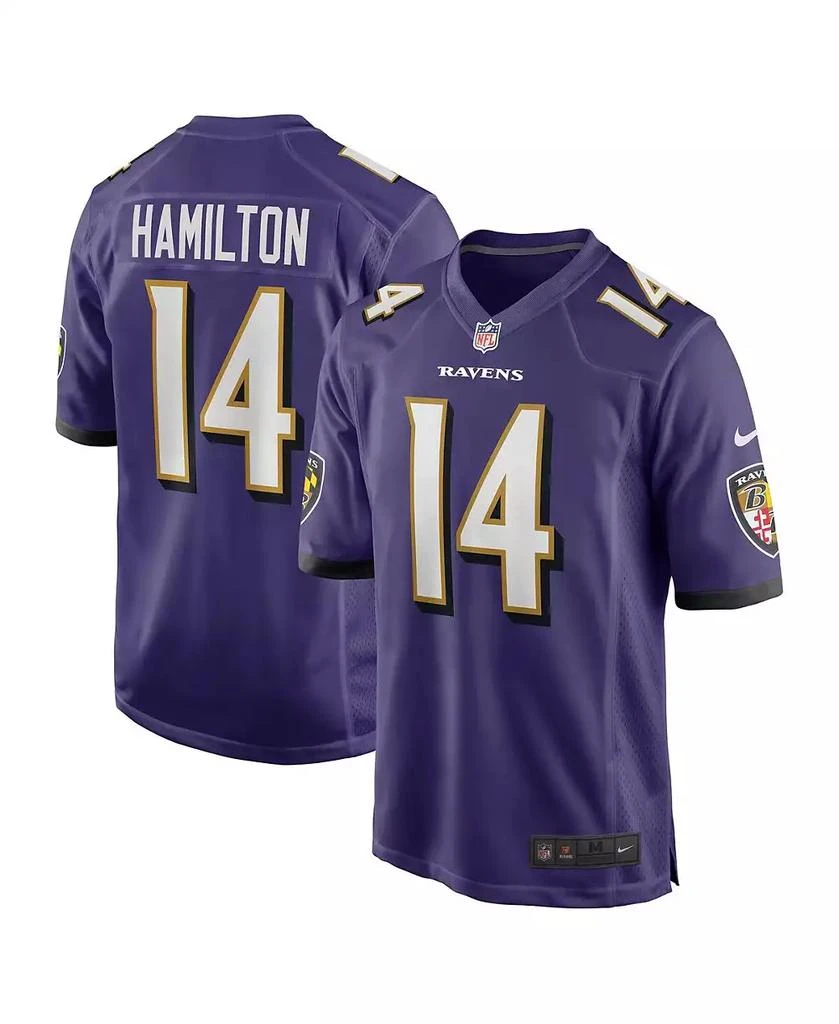 NIKE Men's Kyle Hamilton Purple Baltimore Ravens Player Game Jersey 1