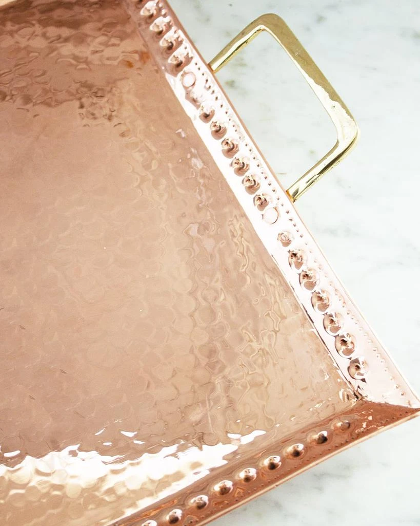 Coppermill Kitchen Vintage Inspired Copper Hand Hammered Tray 2